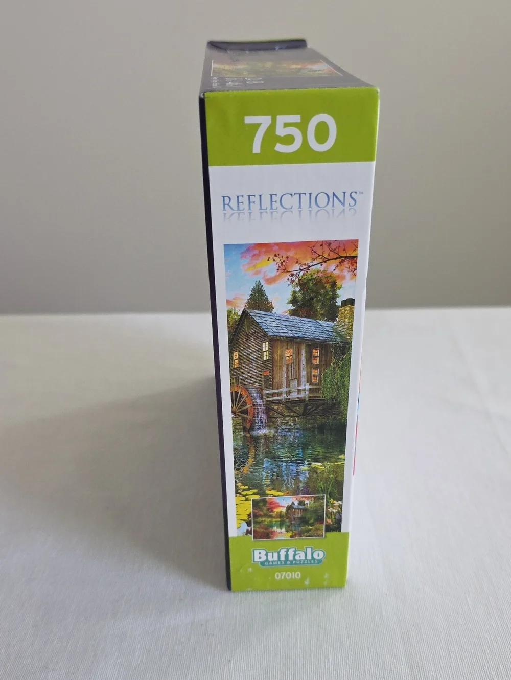 Sealed Buffalo Jigsaw Puzzle 750 Pieces Reflections Sunset At The Mill Box Wear